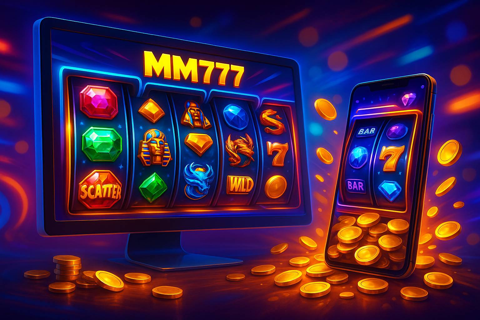 Explore o mundo das slot machines no MM777Casino